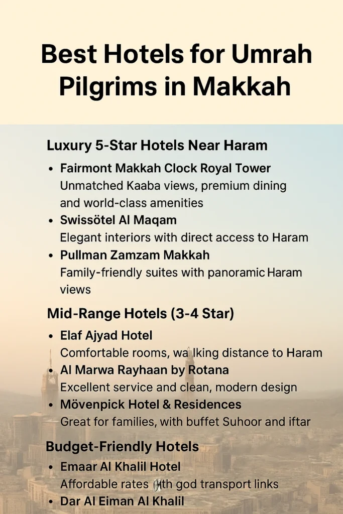 Umrah Hotel Booking Makkah